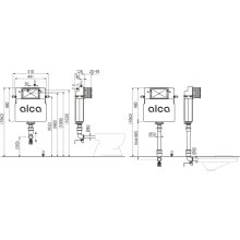 AM112 Basicmodul WC Spülkasten für Einmauerung