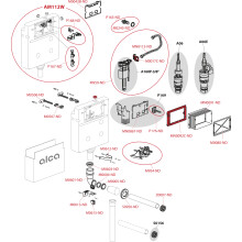 AM112 Basicmodul WC Spülkasten für Einmauerung