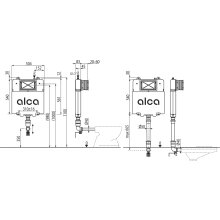 AM1112 Basicmodul Slim WC Spülkasten für Einmauerung