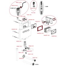 AM1112 Basicmodul Slim WC Spülkasten für Einmauerung