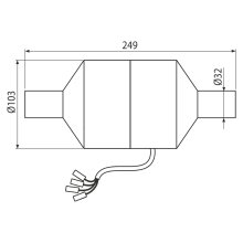 P128 Ventilator für Vorwandinstallationssystem mit Entlüftungsvorbereitung