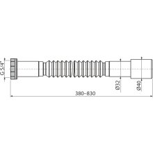 A760 Flexianschluss Metallmutter 5/4"×32/40