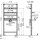 A104AVS/1120 Montagerahmen für Waschbecken und Wasserarmatur mit eingebautem Siphon