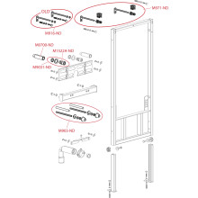 A105/1120 Montagerahmen für Bidet