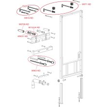 A105/850 Montagerahmen für Bidet