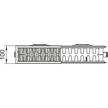 Kermi Profil-K Typ33 BH400x155x1200mm m. Abdeckung 10 bar QN 1928 weiß