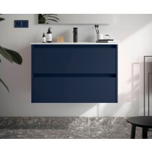 Salgar Noja Unterschrank 800 2 Schubladen + Waschbecken Blue Satin