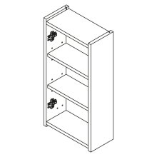 Salgar  Schrankmodul INFINITY 1 Tür WHITE GLOSS 300 x 600 mm