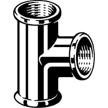 VIEGA T-Stück Rotguss IG reduziert 1 1/4x1/2x1 1/4