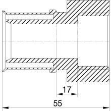 Wavin Tigris M5 Übergang 20mm x 3/4 IG