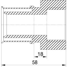 Wavin Tigris M5 Übergang 20mm x 1 IG