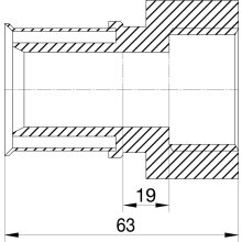 Wavin Tigris M5 Übergang 32mm x 1 IG