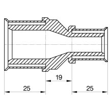 Wavin Tigris M5 Kupplung reduziert, 20mm x 16mm