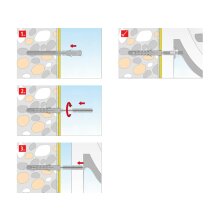 Tox Waschtischbefeftigungsset