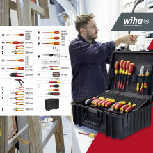 Wiha 9300-702 Werkzeug Set Elektriker Competence XL, 80-teilig