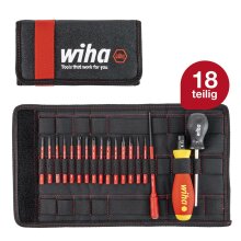 wiha Drehmoment Schraubendreher Set TorqueVario-S electric | 18-tlg. + Tasche