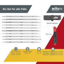 Wiha Schraubendreher mit Wechselklingen Set SYSTEM 4