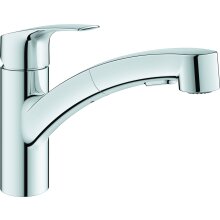 Grohe Einhandmischer Spültisch Eurosmart flacher AL herausziehb Dual Brause chrom