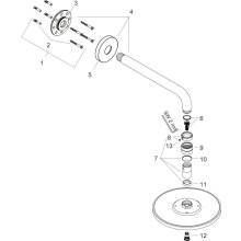 HG Tellerkopfbrause Raindance AIR d= 240mm, mit Kugelgelenk verchromt