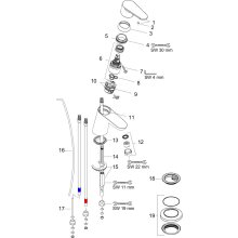 Hansgrohe Einhandmischer Waschtisch Focus 70 ND verchromt