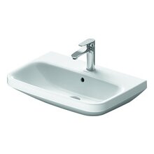 Duravit Waschtisch DuraStyle 650 mm mit ÜL, mit HLB, 1 HL, weiß