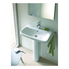 Duravit Waschtisch DuraStyle 650 mm mit ÜL, mit HLB, 1 HL, weiß