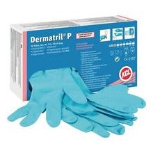 KCL Nitrilhandschuhe Dermatril PW-Nr 743 Größe 10, (Box: 50 St.) je Box, blau