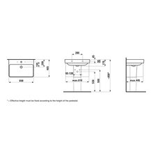 LF WT Laufen Pro S 465x650 1 Hl. m.Ül. weiss