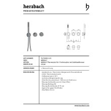 Herzbach MODUL7 Thermostat für 1 Verbraucher mit Stabhandbrause