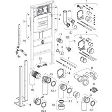 Geberit Duofix WC-Element DuoFresh Abluft Sigma UP-Spülkasten Bauhöhe 1120mm