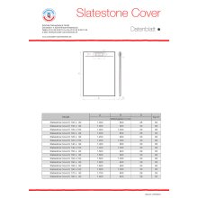 Rechteckduschwanne Slatestone Cover E 140x100 cm