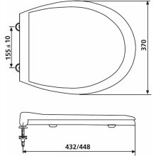 Sanit WC-Sitz 6000 Thermoplast ES-Scharniere weiß