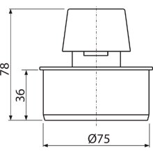 AlcaDrain Rohrbelüfter DN75