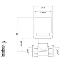 Herzbach DESIGN iX Unterputz-Ventil 2-/3-Wegeumsteller, Edelstahl