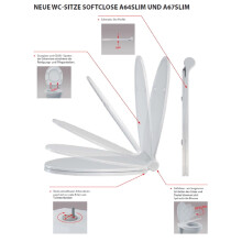 alcadrain WC-SITZ SLIM 67 SOFTCLOSE, DUROPLAST