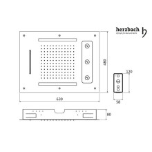 Herzbach Farblicht-Regenbrause Multifunktion 3 630 x 480 mm