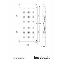 Herzbach Regenbrause 700 x 380 mm