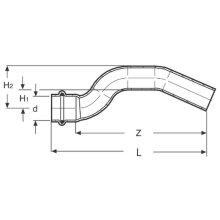 22mm Überbogen I/A Kombifitting Frabo DVGW