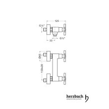 Herzbach STILO Brausebatterie Aufputz