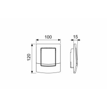 TECEambia Betätigungsplatte Urinal inklusive Kartusche chrom glänzend