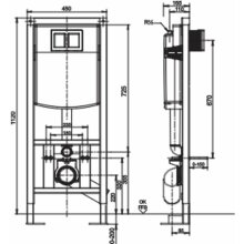 Sanit WC-Element INEO PLUS, freistehend