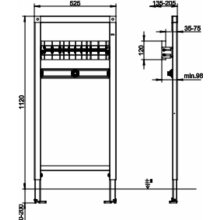 Sanit Bade- und Brausewannen-Element INEO für UP